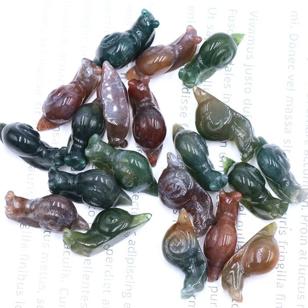 

3 Pcs Decoration Decorations Decorative Garden Snail Figures Miniature Ornament Home