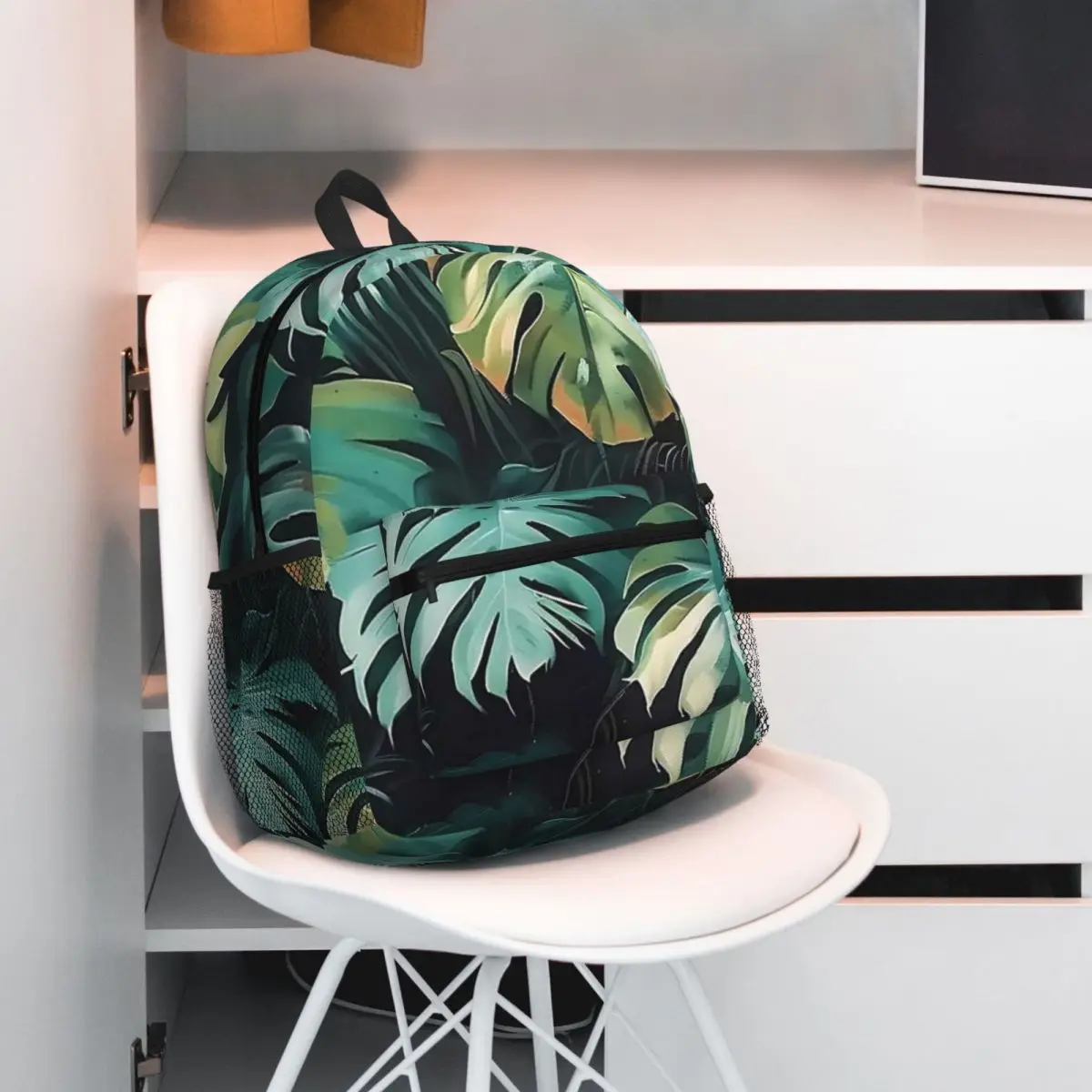 Tropical Plants Pattern (1) Backpack Student BookBag Kids School Bag Computer Shoulder Bags for Men Women
