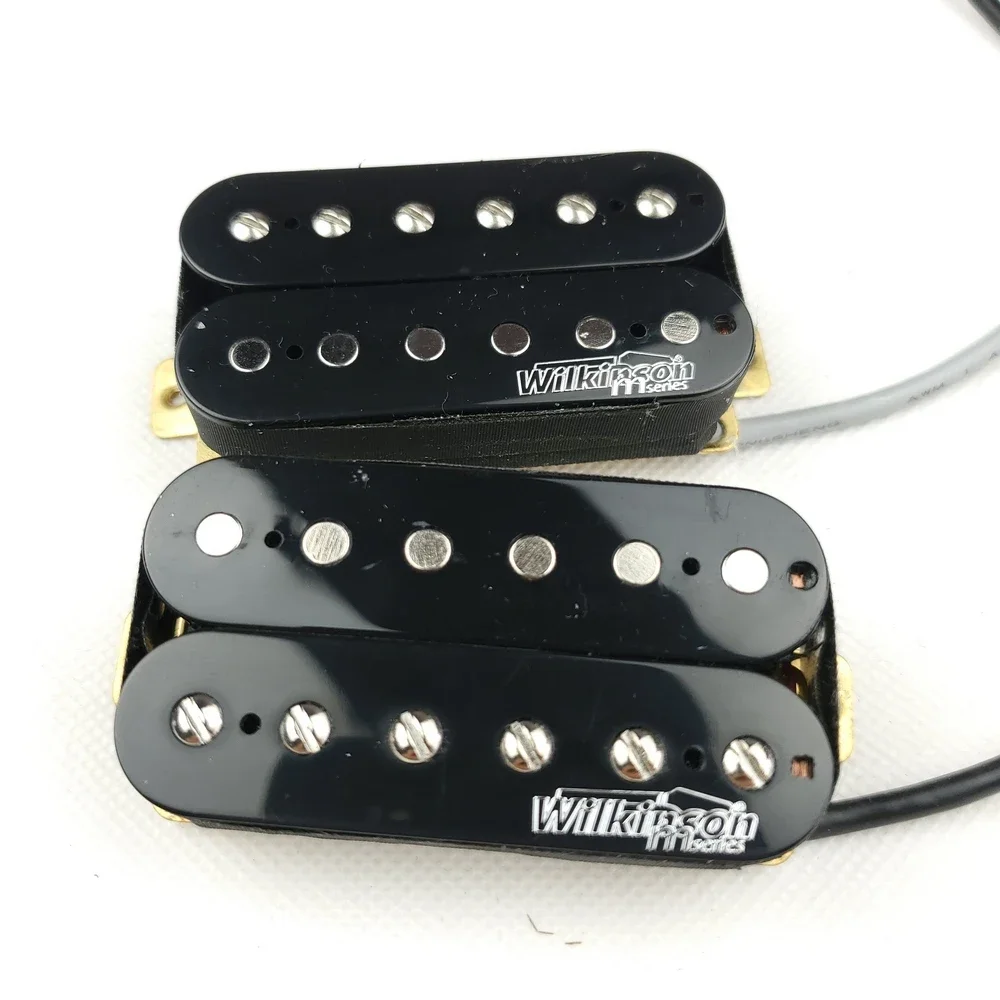 

Wilkinson Black open Double coil Electric Guitar Humbucker Pickups WOHHB (Bridge & Neck Pair)