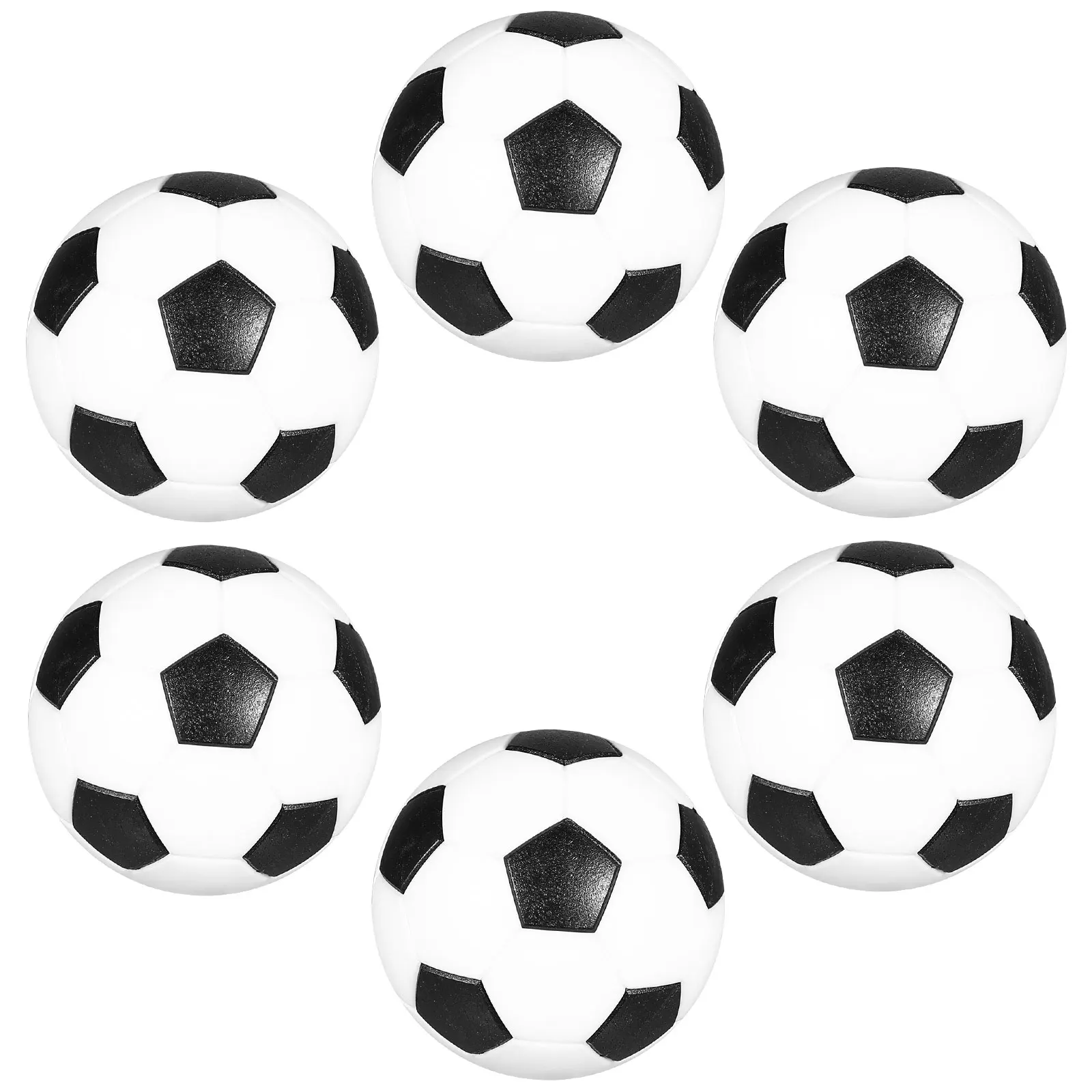 

6pcs Foosball Table Balls 32mm Tabletop Soccer Replacement Ball Parent-Child Interactive Soccer Board Tabletop Game Accessories