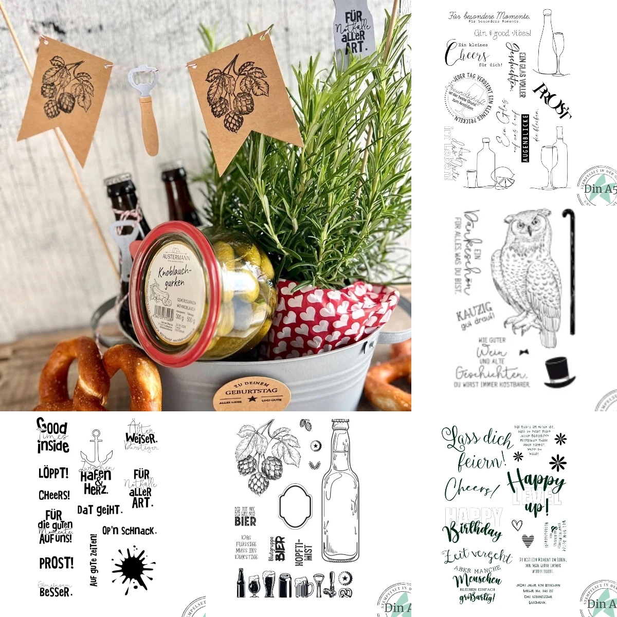 Bamse Med Honning Stamp 2026 NEU Stanzformen Scrapbook Tagebuch Dekoration Schablone Prägevorlage DIY Grußkarte Handgemacht