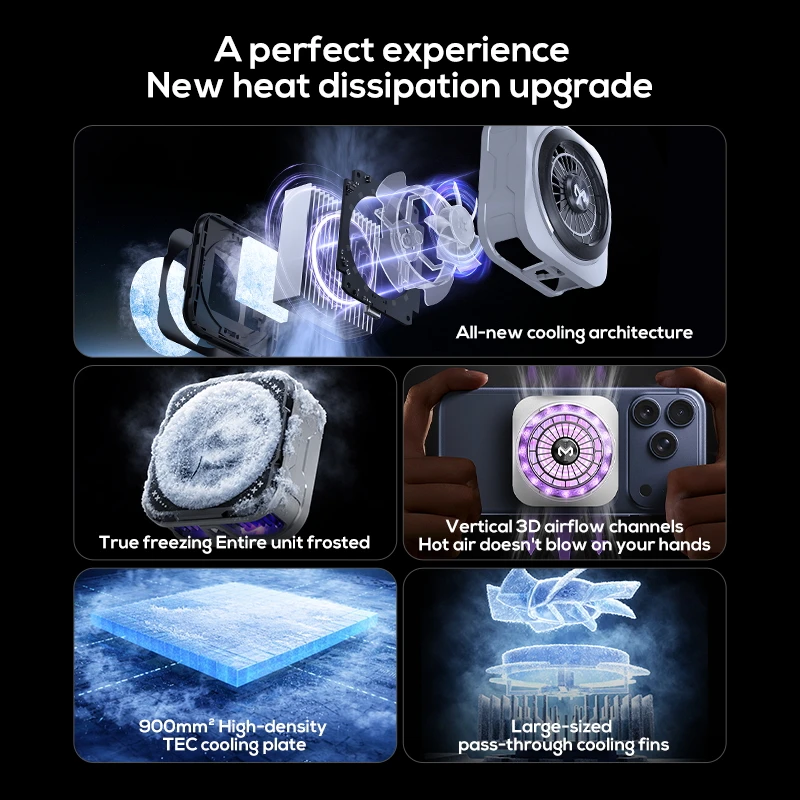 MEMO New CX21 Mobile Phone Cooler Semiconductor Cooling Radiator Magnetic/Back-clip 2 in 1 for IPhone Android Gaming Accessories