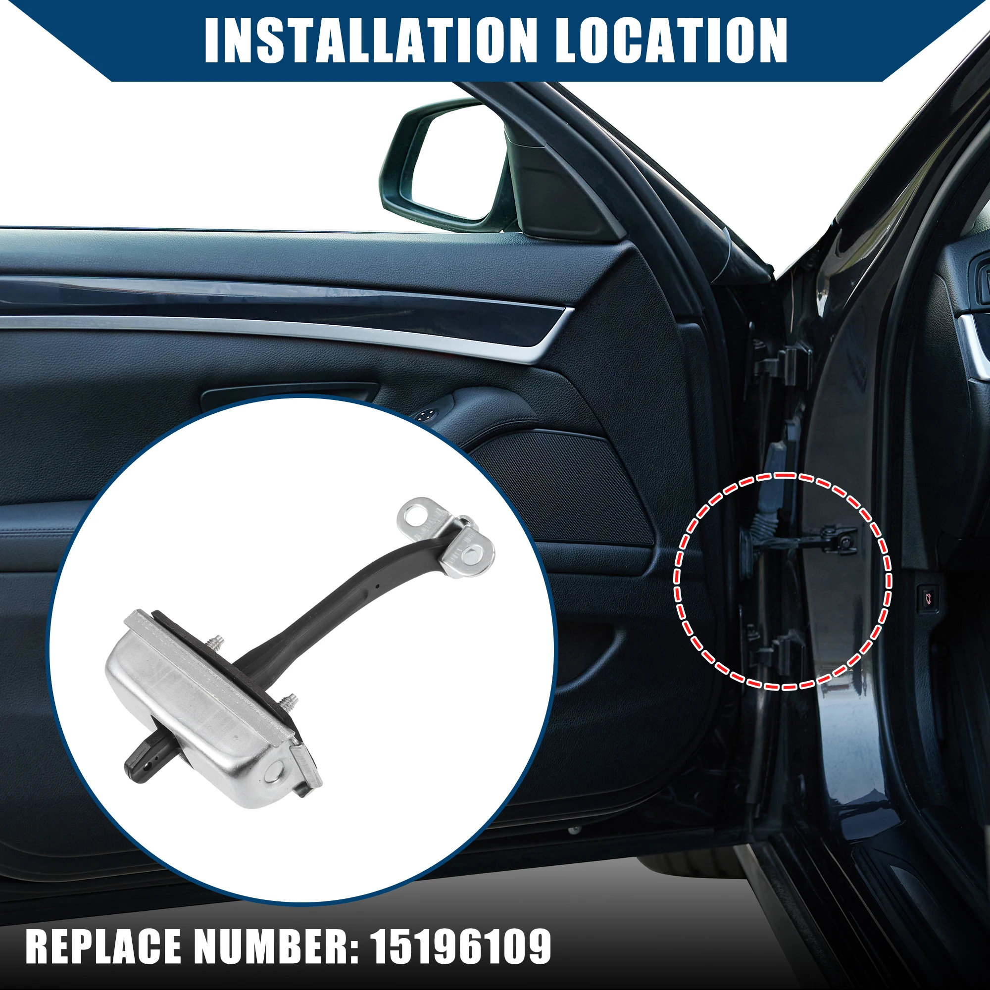 

X Autohaux No 15196109 Ремень для проверки двери автомобиля для Chevrolet Trailblazer передний левый 2 шт.