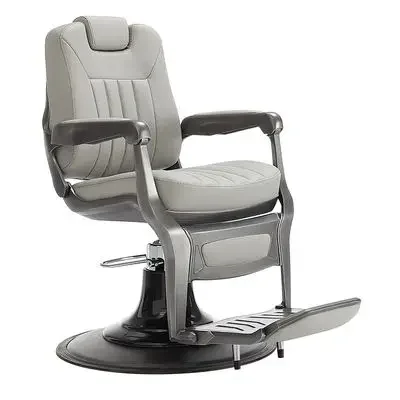 For Modern Electric Hydraulic Barber Chair Stainless Metal Sofa For Salon Hair Beauty Massage Barber Chairs