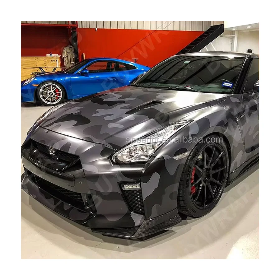 

Самоклеящаяся автомобильная наклейка, черно-серая камуфляжная пленка, виниловая камуфляжная пленка для грузовиков