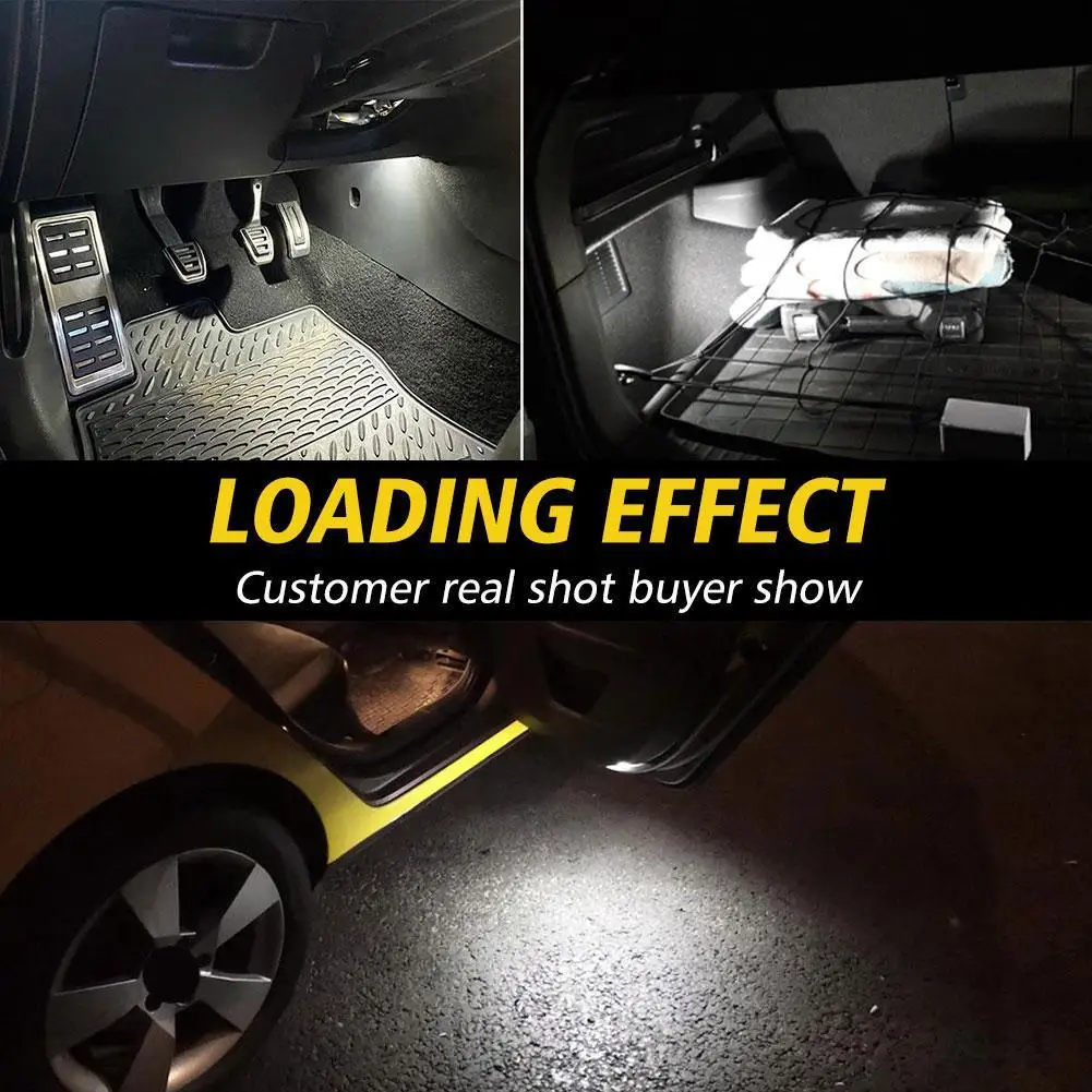 LED Footwell Trunk Glove Box & Luggage Compartment Lights for VW Golf Jetta Passat B6/B7/B8/CC Trunk Light Glove Box