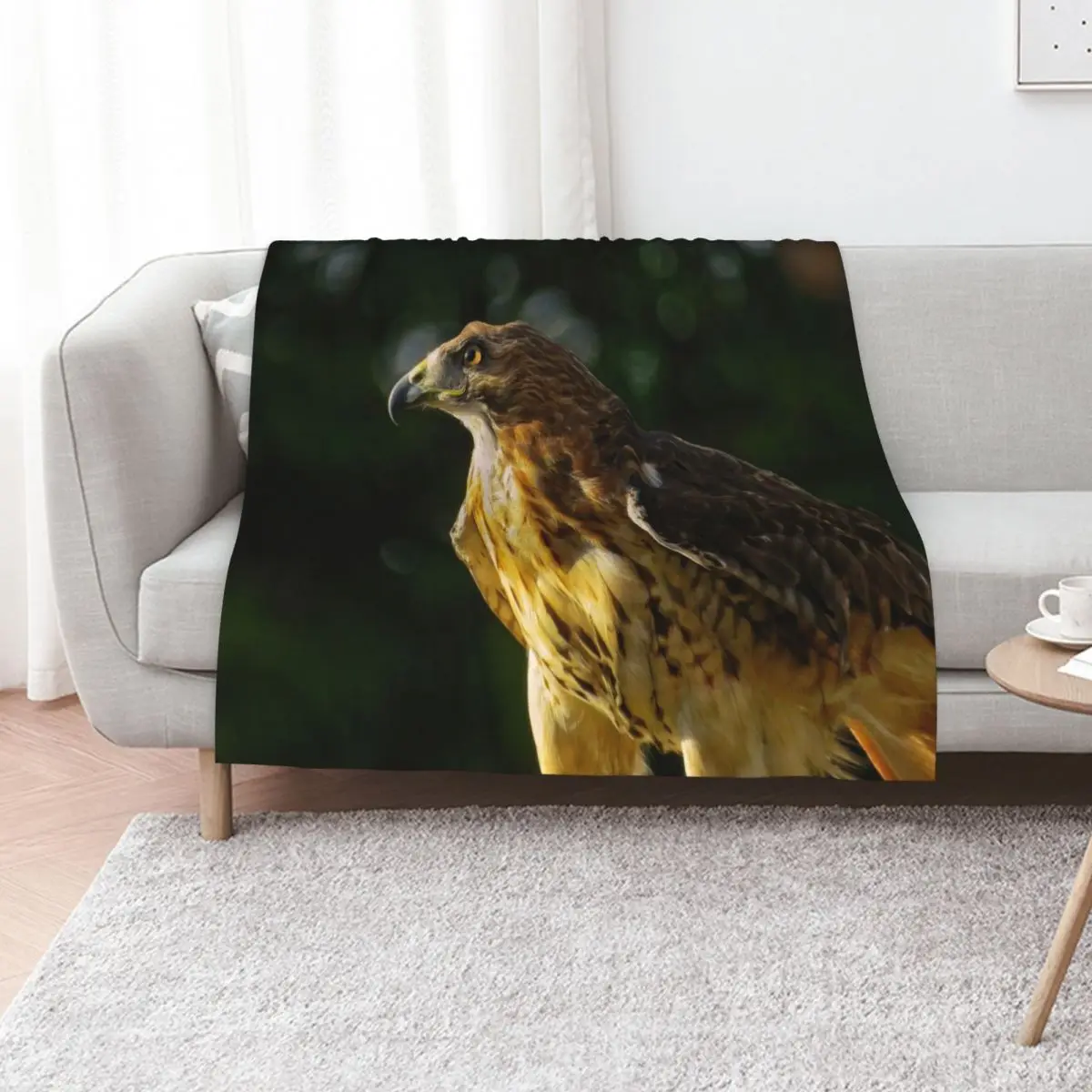 

Red-Tailed Hawk Throw Blanket For Sofa Thin Sofas Beach Flannel Blankets