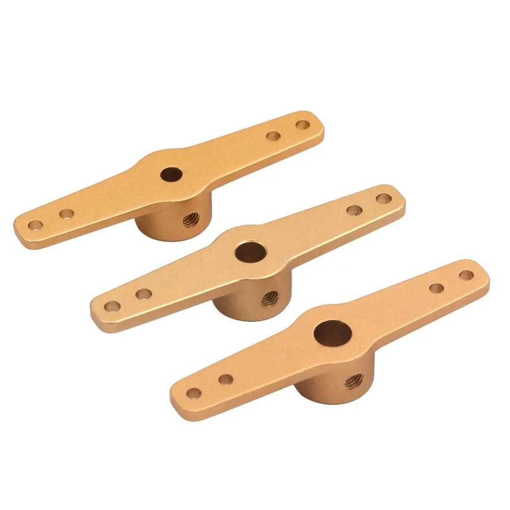 アルミステアリングサーボアームホーン シングル/デュアルアーム 3.1/4.1/5.1mm RCカー/ボート用 Futaba HSP HPI Wltoys Himoto Axial対応