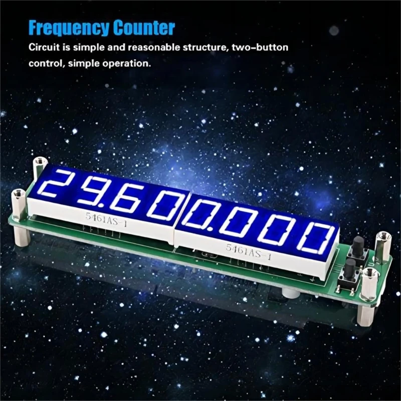 PLJ~8LED RF Frequency Counter Cymometer Tester Module Accessory for Device Debugging and Maintenance