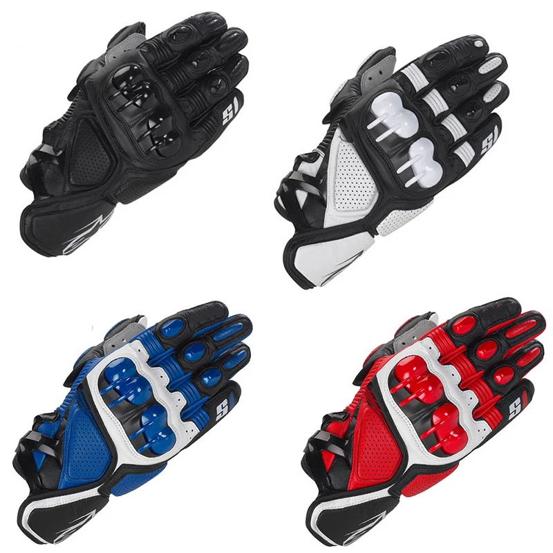 

Alpines S1 Motorcycle Glove Leather Motocross Protection Guantes Motorbike Off Road Racing Gloves Men&Women