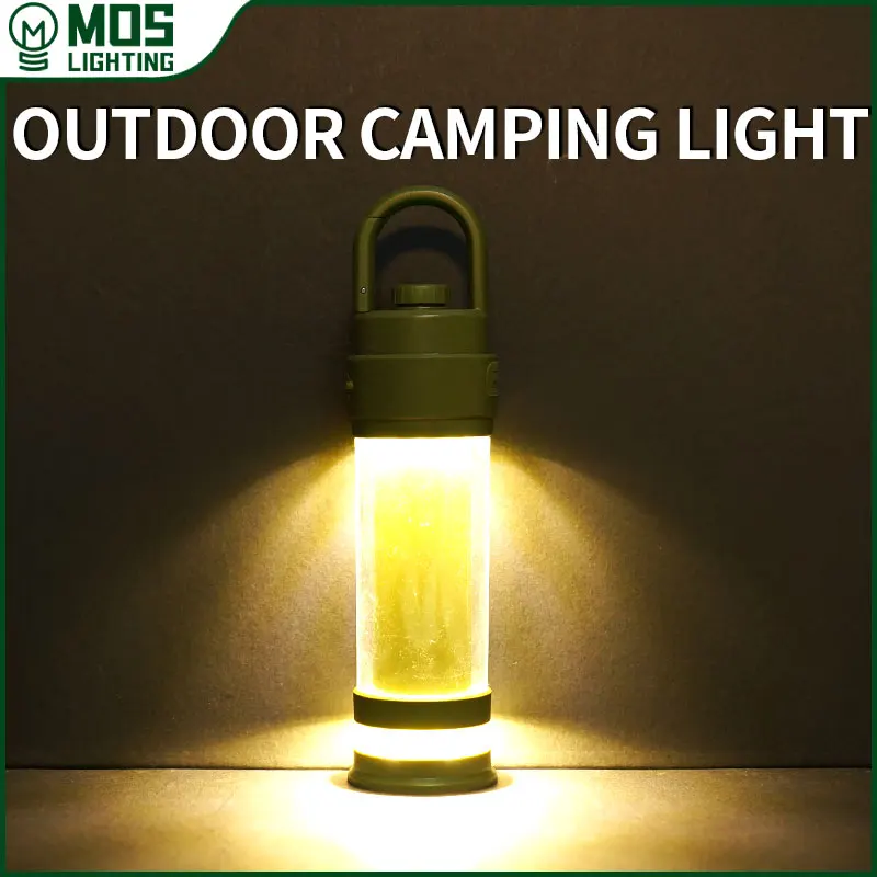 

Outdoor Camping Tent Light Hanging Charging Atmosphere Light Tactical Flashlight Multifunctional Bracket Fishing Lantern