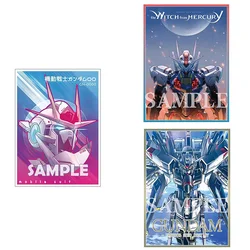 60Pcs/Set 67*92mm Anime Mobile Suit Gundam The Witch From Mercury TCG Game Flash Card Sleeve Hobbies Collectibles Gift Toys