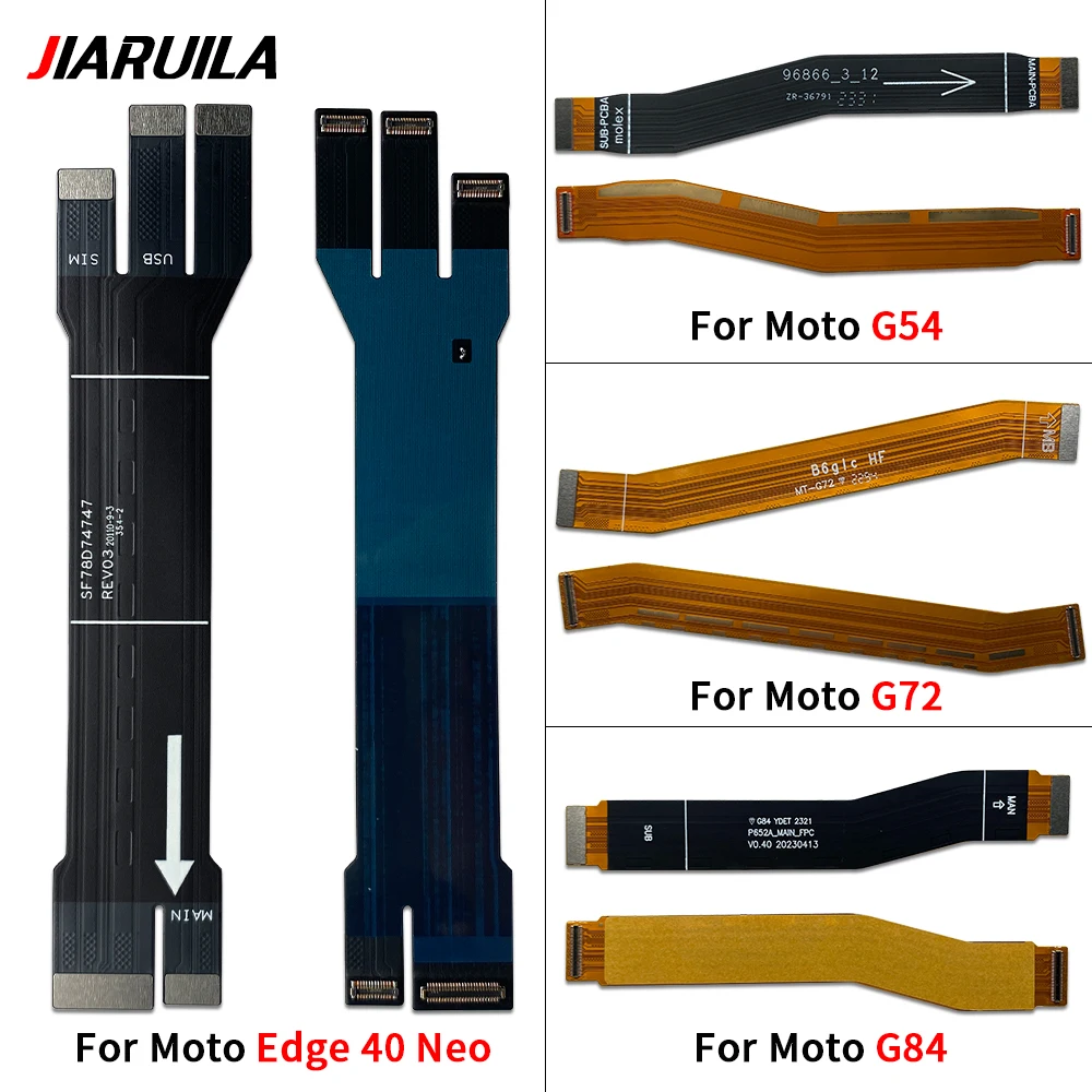 Great Main Flex For Moto G84 G73 G72 G54 G34 G14 E7 Edge 30 Pro 40 Plis G 5G Stylus 2022 Connect Mainboard To LCD Screen Ribbon view 4