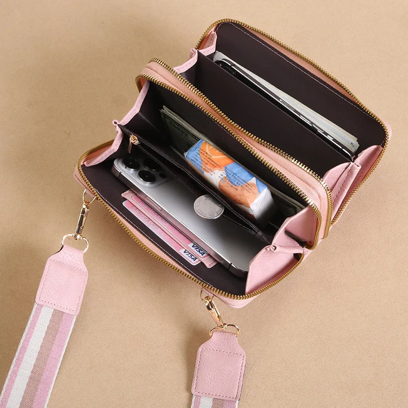 Fashionable new phone bag multifunctional large capacity mother and child bag simple women's shoulder crossbody bag view 6