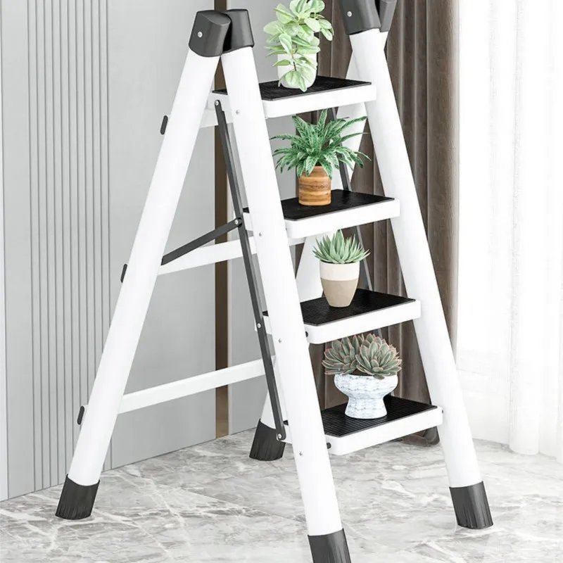 Household folding ladder indoor herringbone project ladder portable small stairs fork telescopic thickened escalator stools home