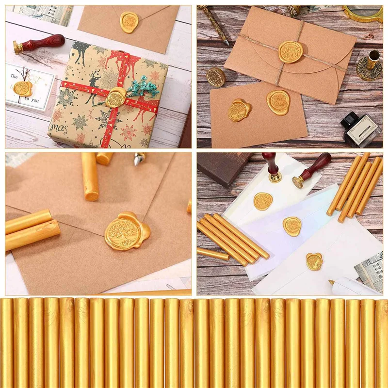 40 قطعة من أعواد الشمع الغراء، أعواد غراء تذوب بالحرارة لختم ختم الشمع، رسالة، دعوات الزفاف، بطاقات عيد الميلاد