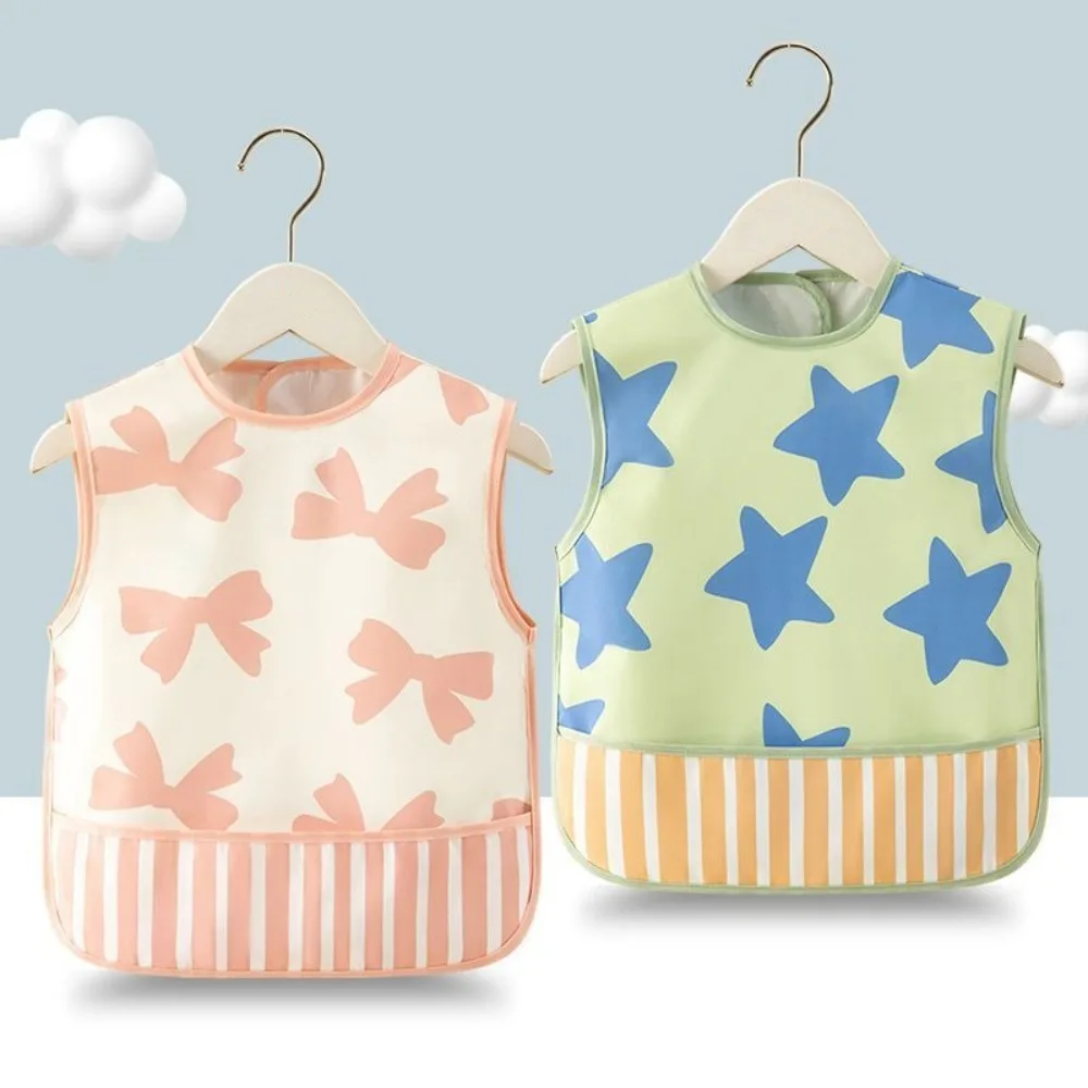 

Милый стиль, нагрудники из ЭВА с мультяшным узором, карманный дизайн, регулируемые водонепроницаемые нагрудники, водонепроницаемый грязезащитный фартук, детская одежда