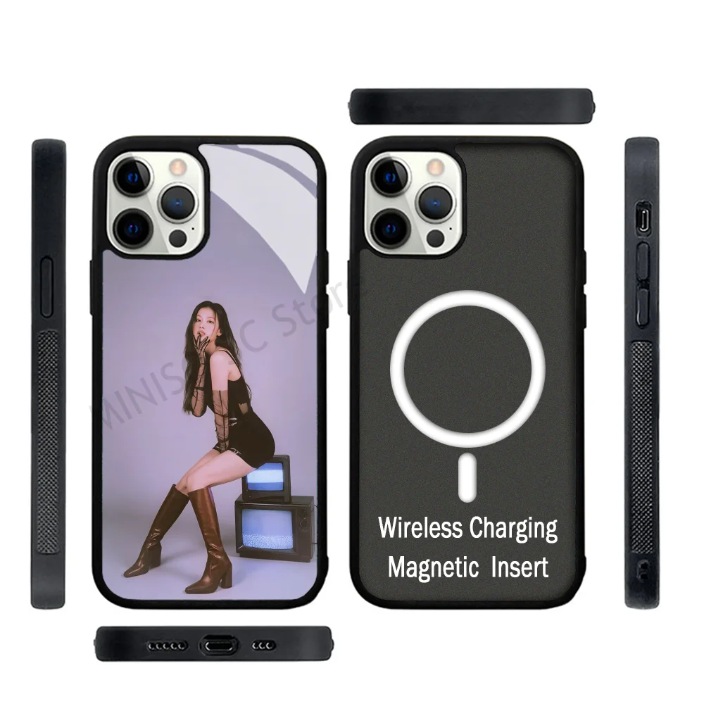 Kpop Girl Sana T-Twice Phone Case Strong Magnetic For IPhone 15 14 13 Pro Max 11 12 Mini For Magsafe