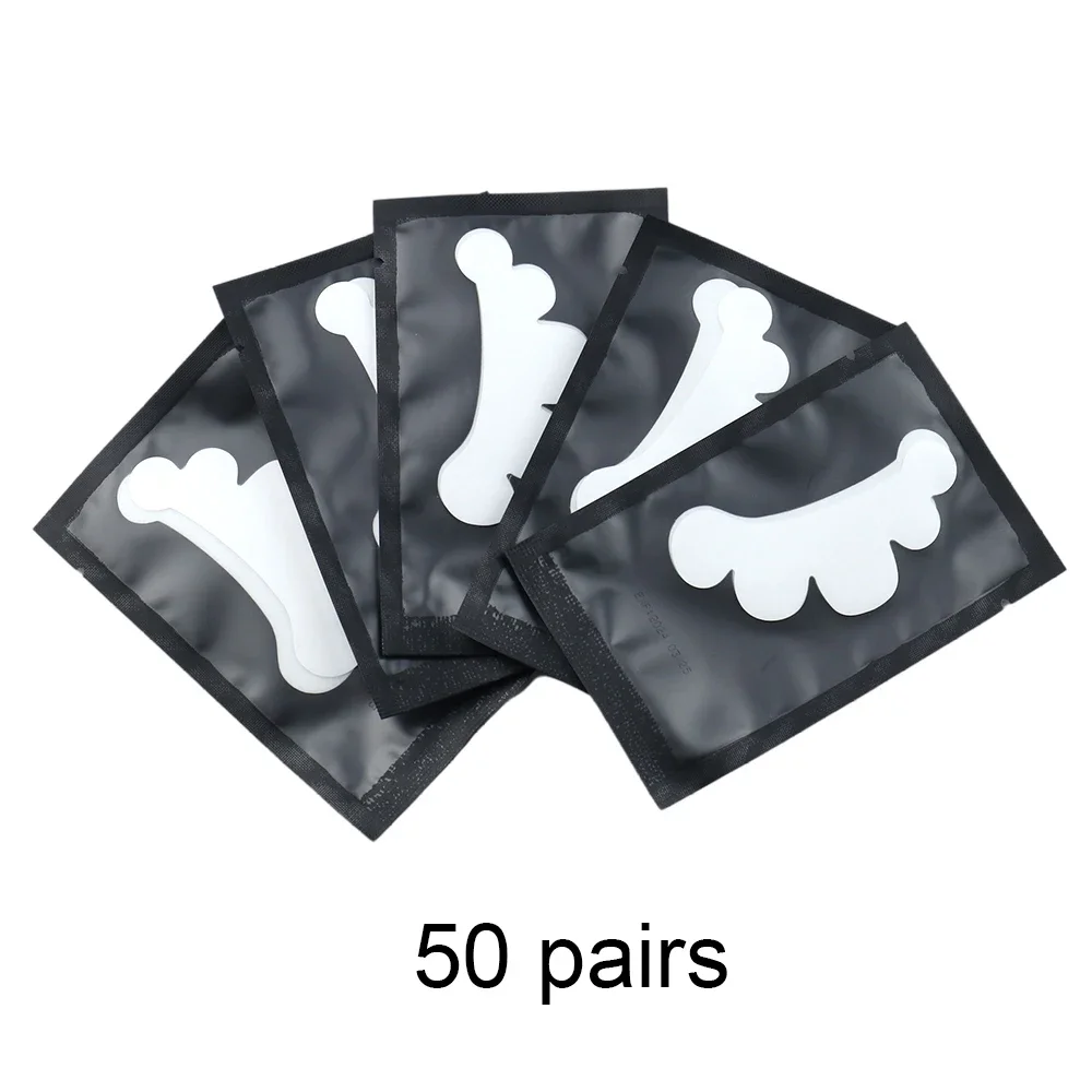 50 paia di estensioni delle ciglia adesivi per occhi toppe idrogel innesto ciglia sotto cuscinetti per gli occhi estensione delle ciglia ciglia strumenti trucco