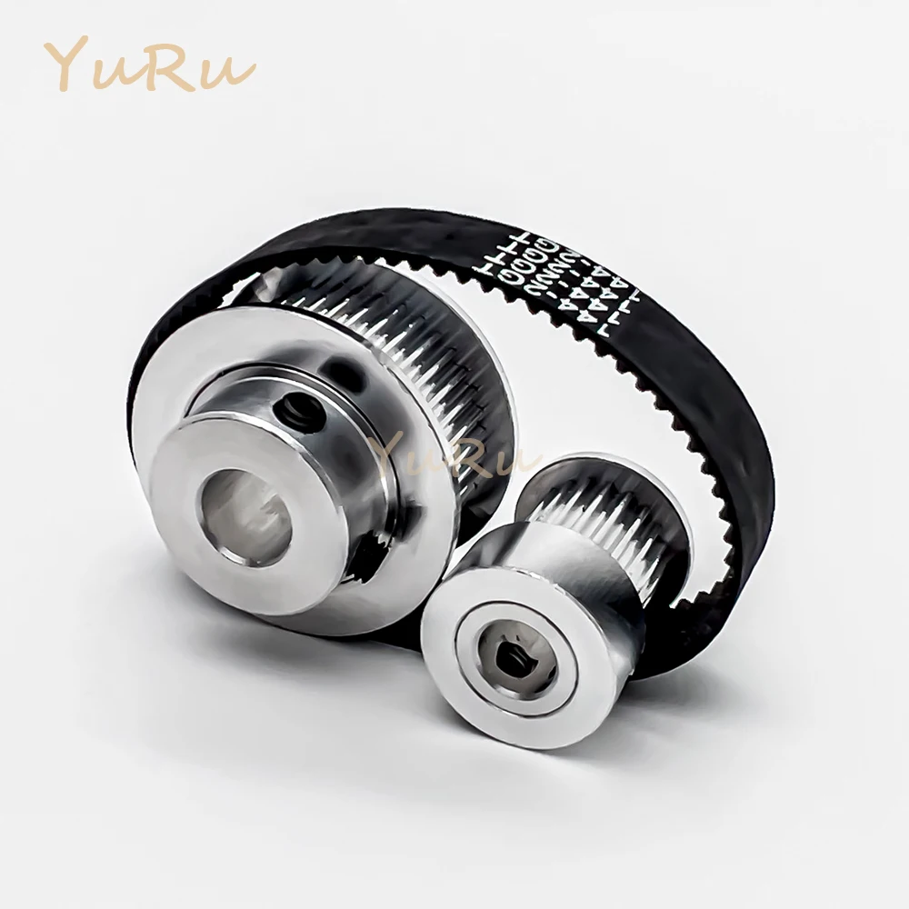 2GT 2M 20T 40Teeth GT2 40T 20T Timing Belt Pulley Set Bore 3~14mm Belt Width 10mm Tensioning Wheel Synchronous Pulley Belt Kit