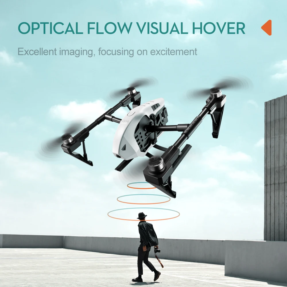 LSRC-Drone Profissional de Tiro de Lente Dupla, Alta Definição, Fluxo Óptico, Sem Escovas, 6 Eixos, WiFi, 4K, 8K, 2,4 GHz, KS66