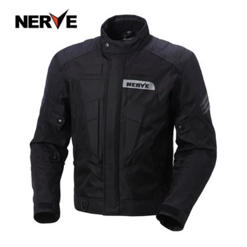 NERVE Motorbike Jacket Men's Winter Waterproof and Cold Warm Motorbike Cycling Jacket Wear Resistant with CE Protection