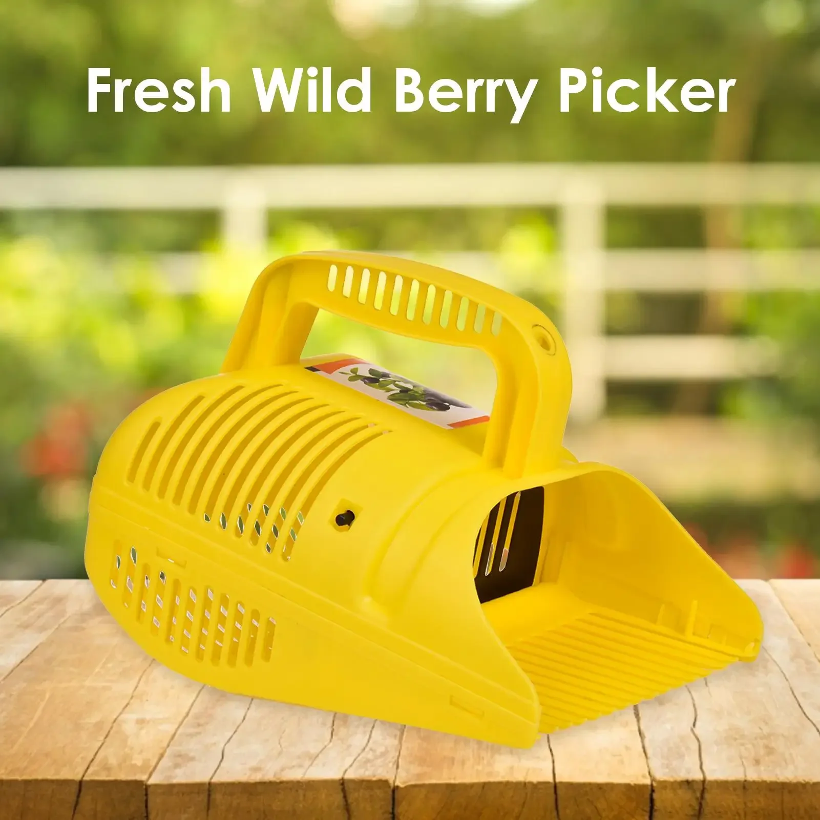 Blueberry Picker Ergonomic Soft touch Handle Lightweight Handle Easy to Use Berry Picker Rakes with Comb Teeth Garden Tool