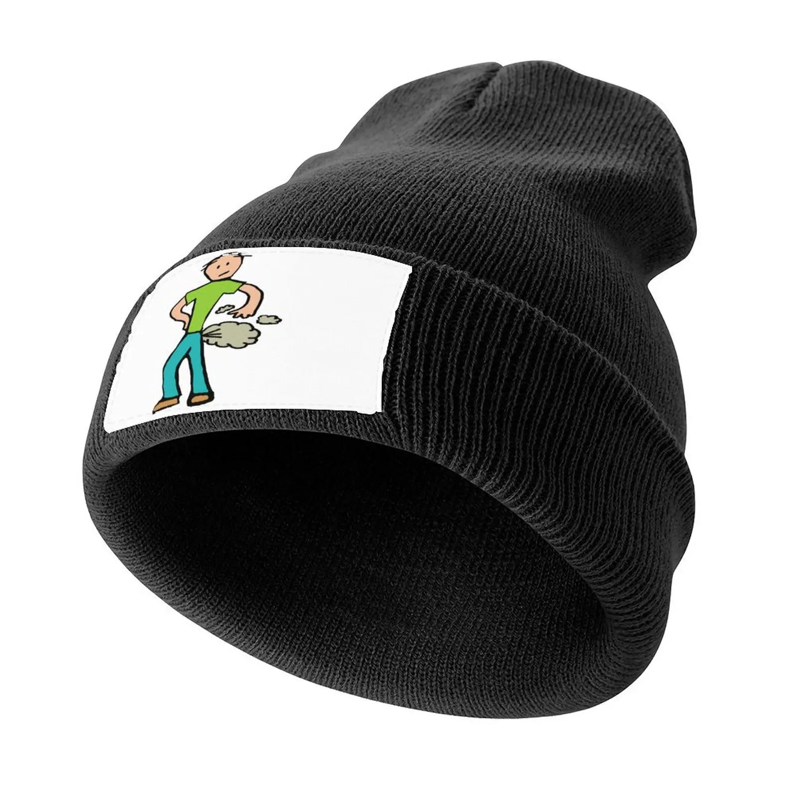 Farting Man Knitted Cap Snap Back Hat Icon Rugby Mens Hats Women's