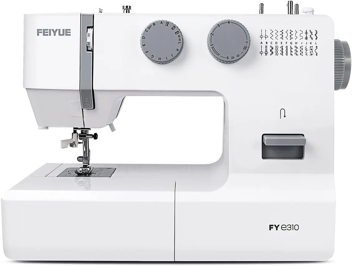 

Full Size Sewing Machine with Foot Pedal Heavy Duty & Portable Powerful Servo Motor 25 Built-in Stitches