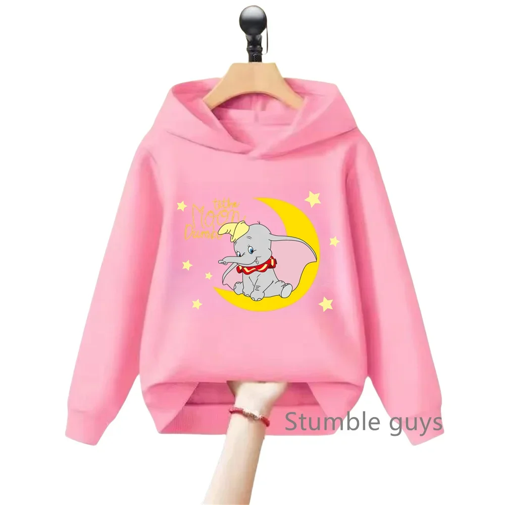 New Dumbo Kids Casual Sweatshirt Hoodie Hoodie Teen Fashion Kawaii Girls Top Boys Clothes Can Still Love Dumbo