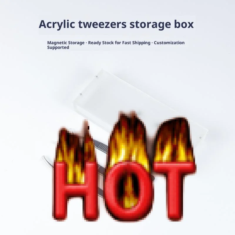 Scatola portaoggetti per ciglia Piastra magnetica per estensione ciglia Organizzatore multifunzionale per trucco per ciglia finte Porta ciglia per pallet in acrilico