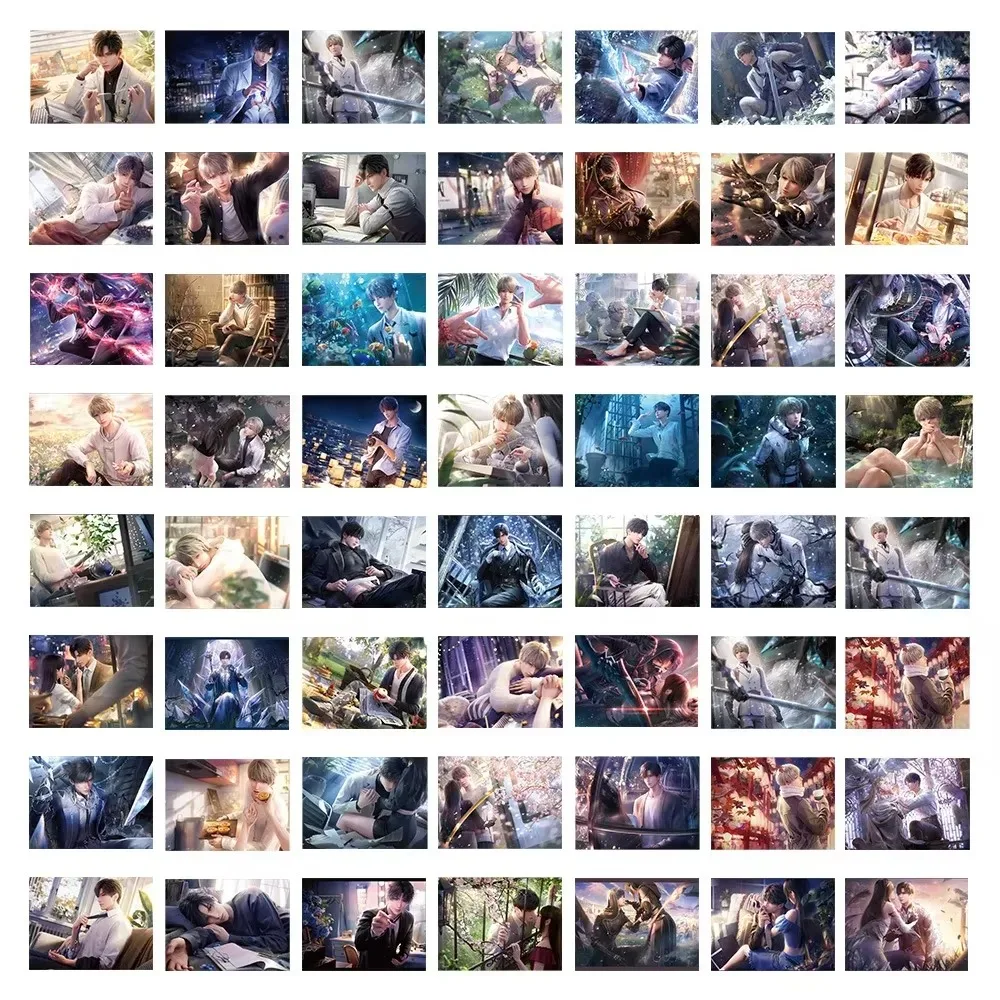 60 قطعة لعبة أنيمي الحب والفضاء العميق الكتابة على الجدران ملصقات مقاومة للماء Xavier Zayne Rafayel Shen Xinghui Li Shen Qi Yu لتقوم بها بنفسك الهاتف