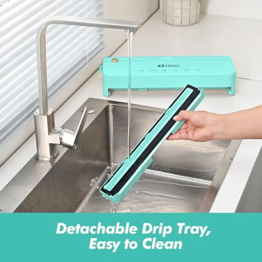 Smart Vacuum Sealer Machine with Bag Cutter OneTouch Food Sealing System with External Vacuum for All Preservation Needs Includ