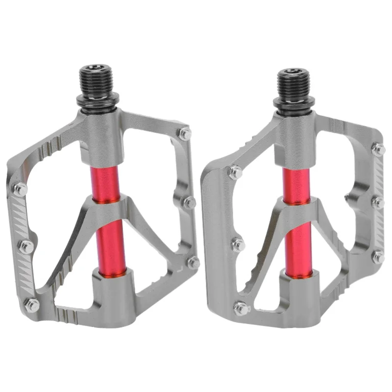 

WAKE Bike 3 Bearing Aluminum Alloy Pedal Durable Mountain Bicycle Bearing Pedal AccessoryTitanium