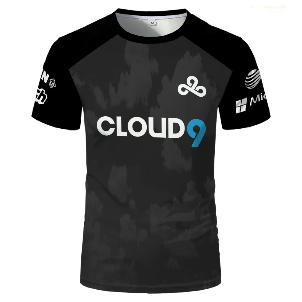 2024 New ESports C9 Team Uniform T-shirt Games Contest Sports Jersey Men Tshirt Summer Original Teen Boys Game Training Fans Tee