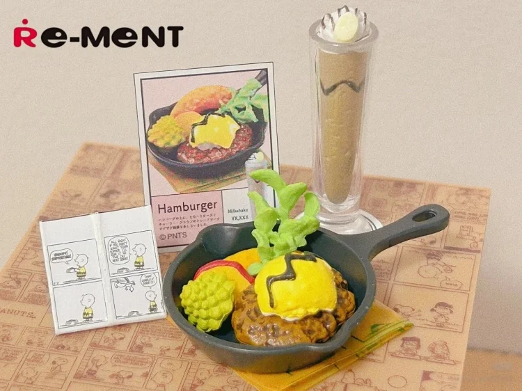 โมเดลจิ๋ว รีเมนท์ ฉากสนูปปี้พบกับเพนท์สที่ร้านกาแฟ ฟิกเกอร์โชว์ ของเล่นไข่เซอร์ไพรส์ กล่องสุ่ม ของสะสม ฟิกเกอร์สนูปปี้