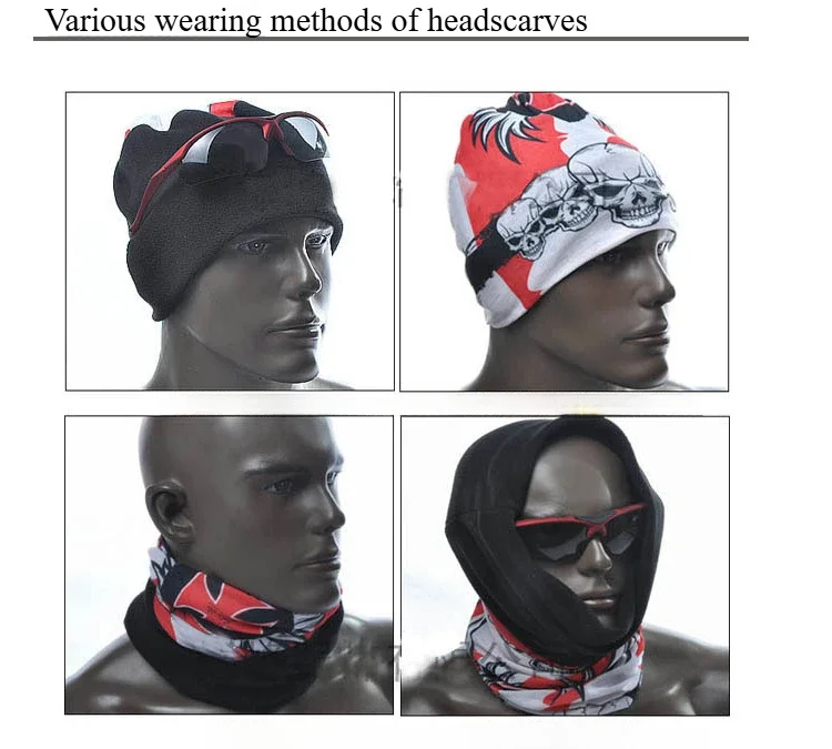1pc Motorrad Schal Gesicht Maske Schild Schädel Geist Gesicht Reiten Balaclava Outdoor Winter Warme Fahrrad Kopf Gesicht Maske Schild – Detail 10
