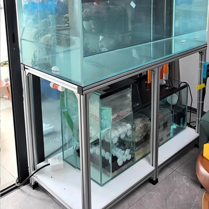 Custom-shaped aluminum base frame fish tank racks 3030 and 4040 series
