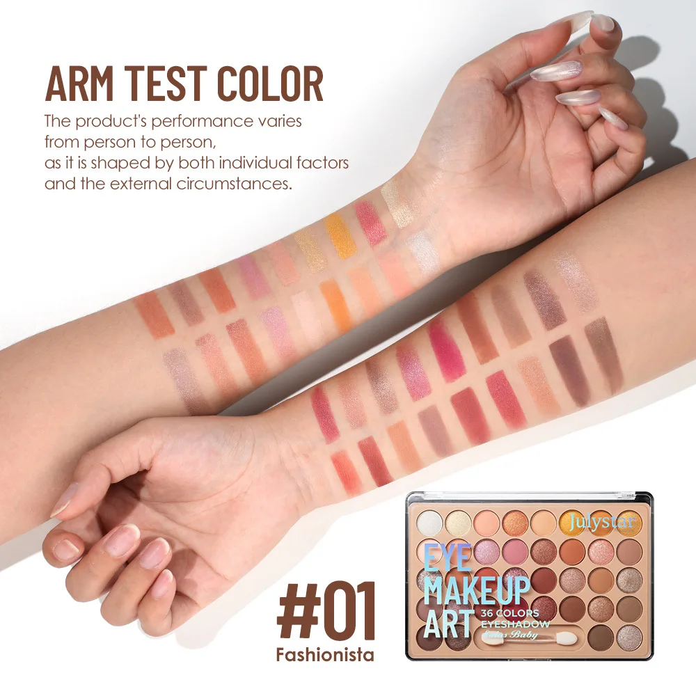 36 Colors Shimmer Eyeshadow Palette Glitter Eyeshadow, Multi-use Gold Sequins Sparkling Eye Makeup For Daily Stage Cosmetics