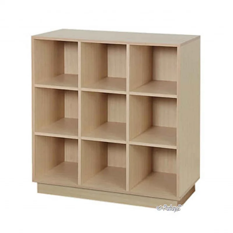 custom.KEWAY MDF Wooden-Skirt Cube Storage Display Floor Standing Storage Shelves Display Cabinet