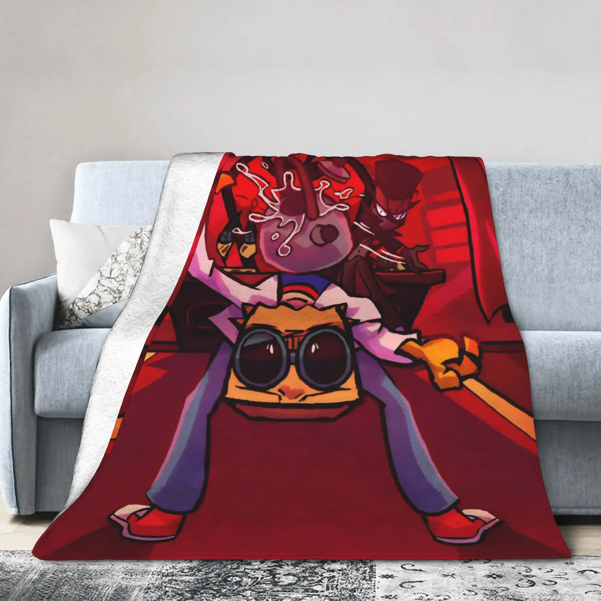 Y2K Villainous Comdy Blanket Super Soft Fleece  Comfortable Throw Blanket Machine Washable