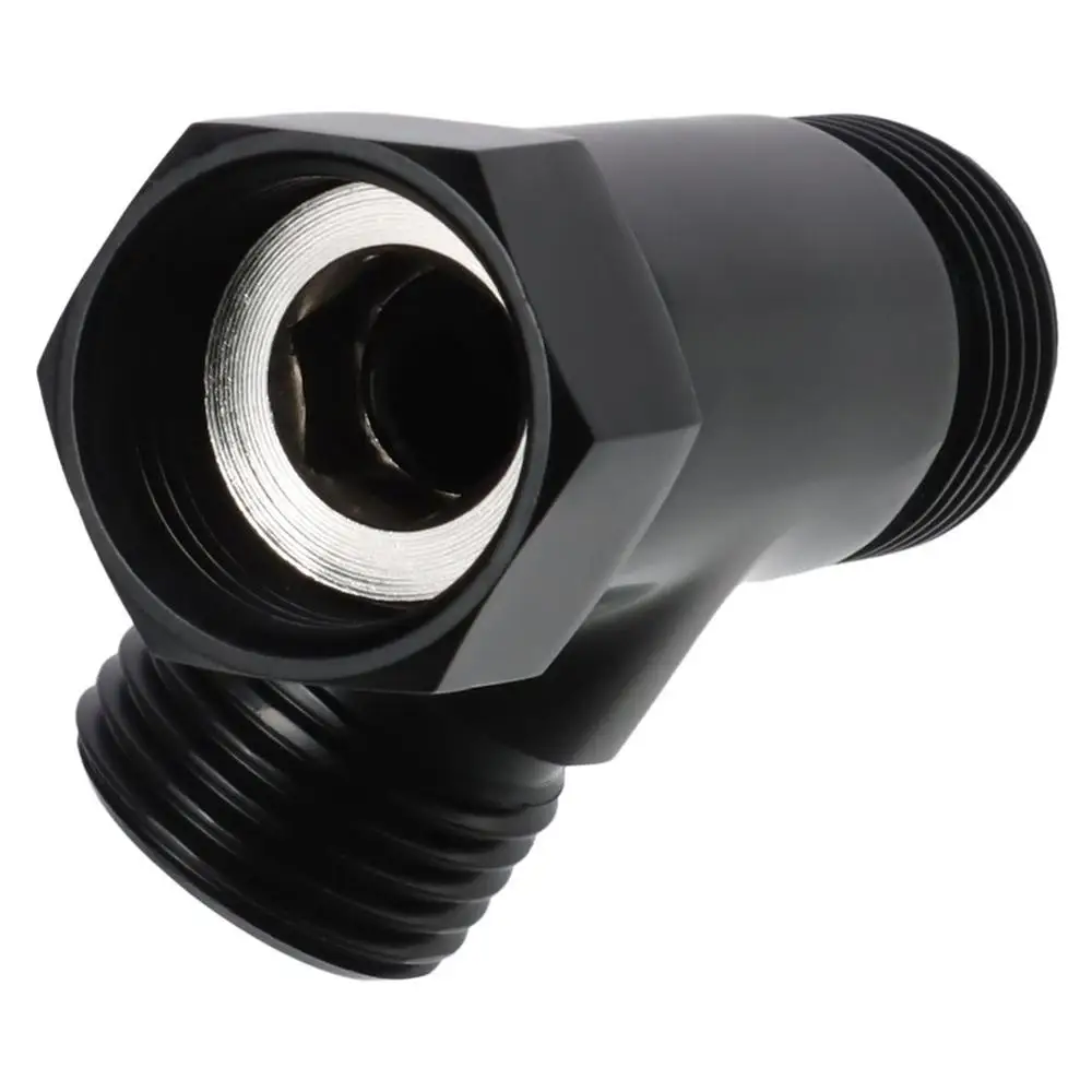 Massief Messing Douchearm Omleidingsklep 3-Way G1/2 "Water Omleiding T Vorm Mat Zwart Slang Adapter Connector Vaste Sproeikop