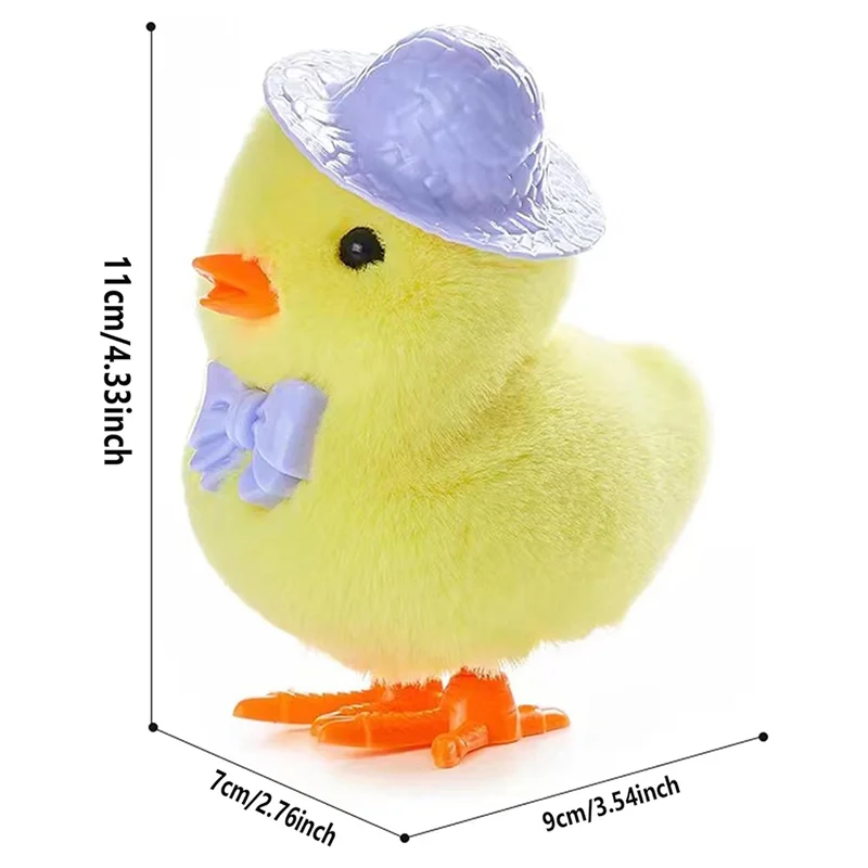 B49B-4Pack Easter Jumping Wind Up Plush สําหรับเด็กวัยหัดเดิน Kids, กระโดดสําหรับอีสเตอร์