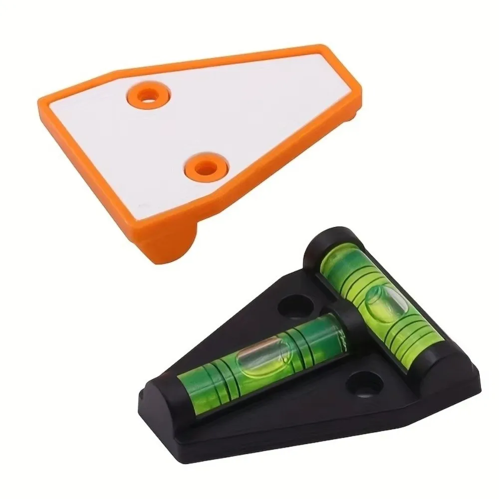 Plastic Shell Mini Spirit Level Bubble Level Horizontal Vertical T-Type Spirit Level Green Bullseye Circular Level