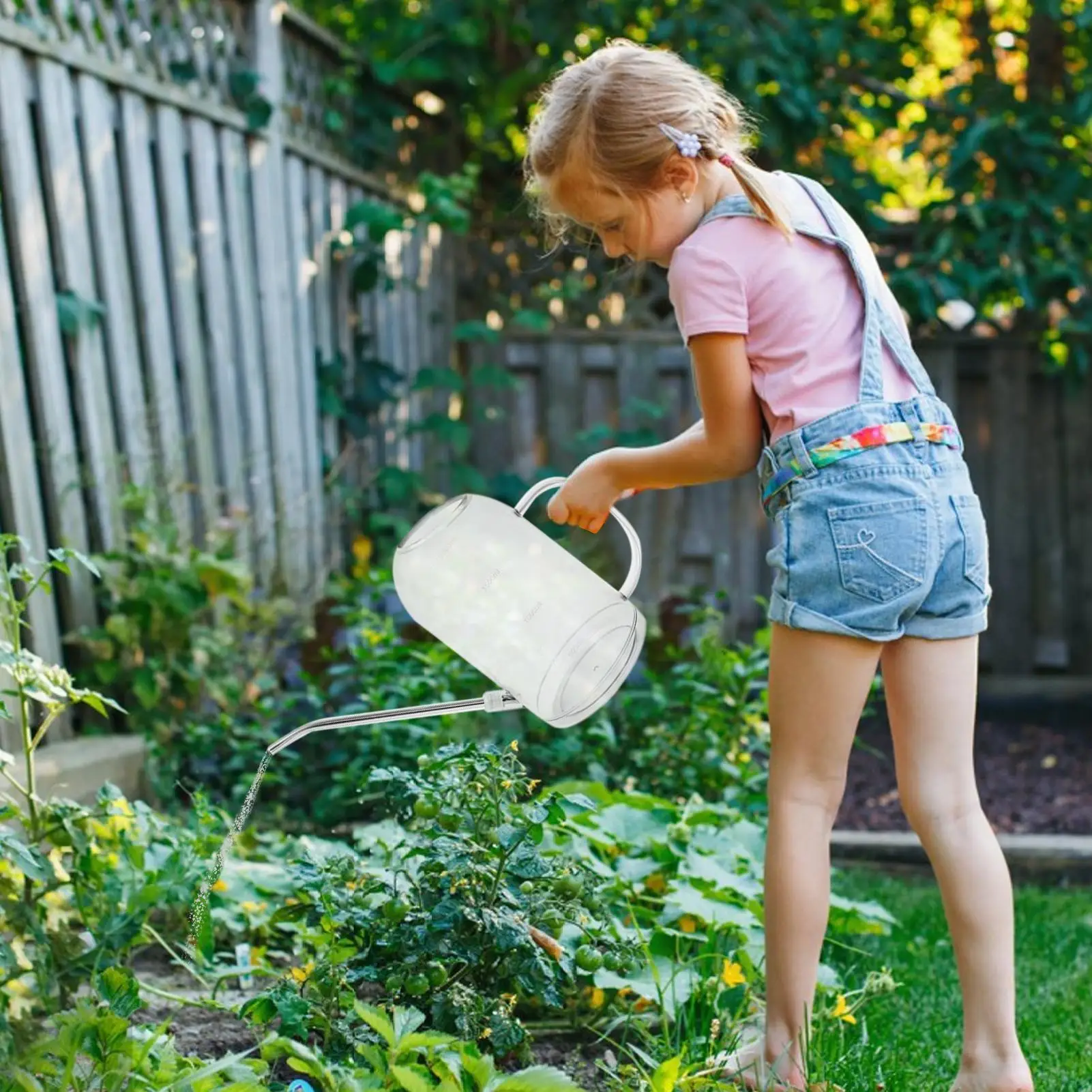 Gießkanne für Zimmerpflanzen, 2 l, Gießkanne mit langem Auslauf, Gartenzubehör für Gartenarbeit, Veranda, Landschaftsgestaltung, Garten, Weihnachten