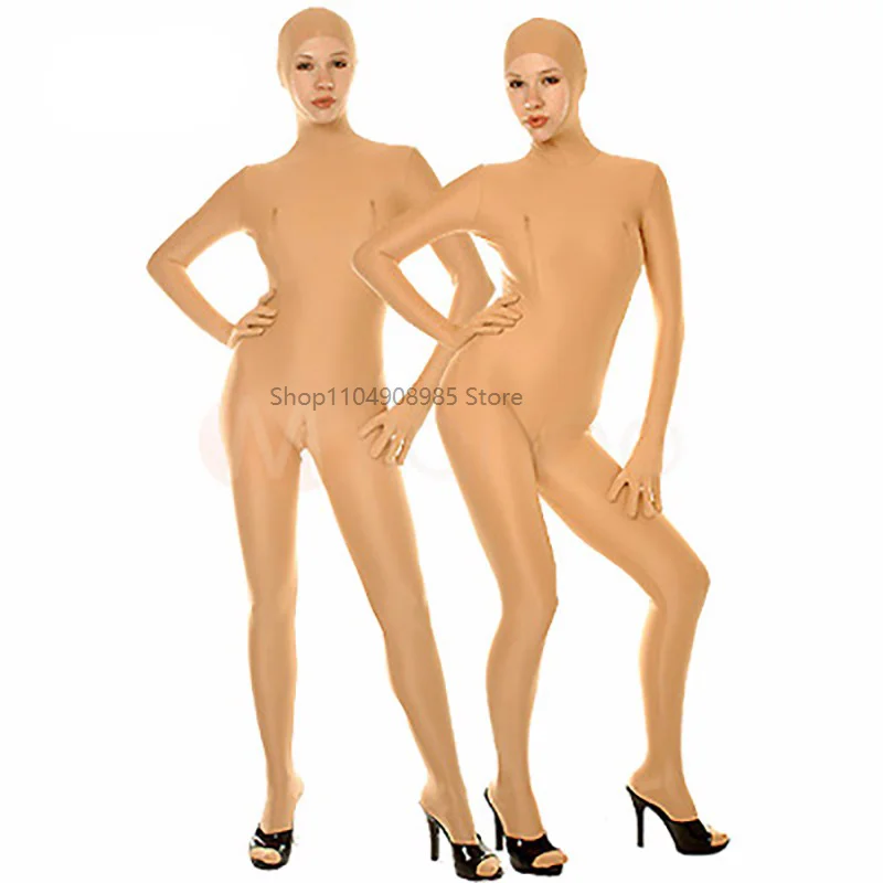 

Halloween Spandex Catsuit Second Skin Solid Color Bodysuit