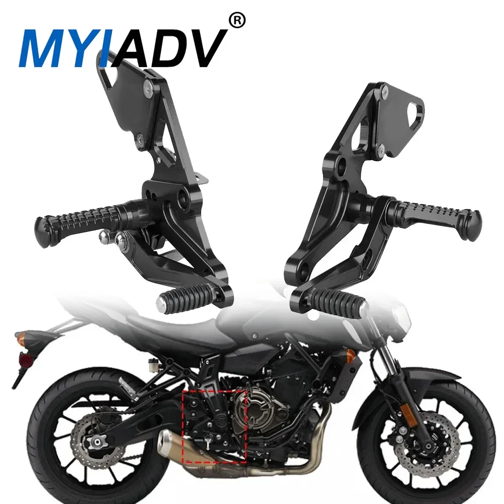 

Motorcycle Adjustable Rear Sets Footrest Foot Rests Accessories For Yamaha MT07 FZ07 MT-07 FZ-07 2013-2016 2017 2018 2019 2020