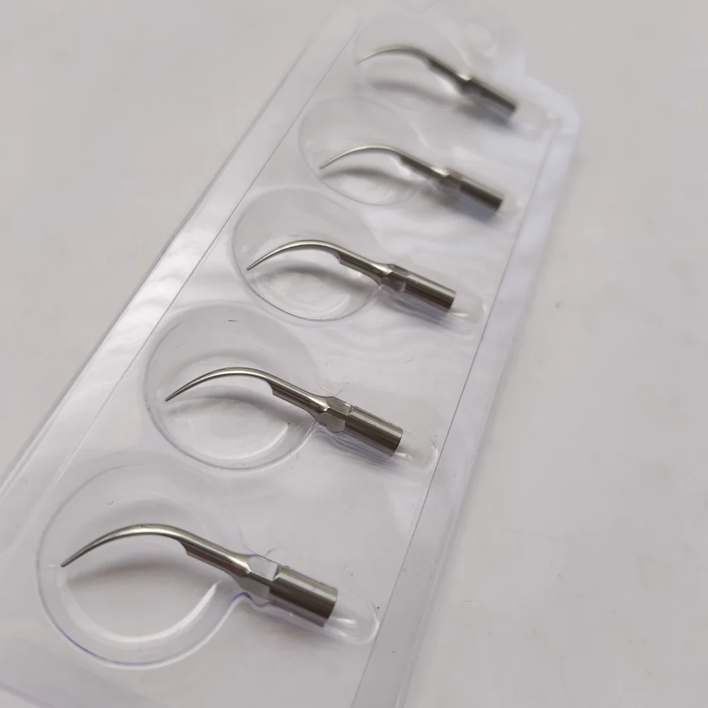 5pcs Dental Ultrasonic Scaler Tip Scaling Periodontics Endodontics Endo Perio Scaling Tips Fit EMS Woodpecker SATELEC DTE