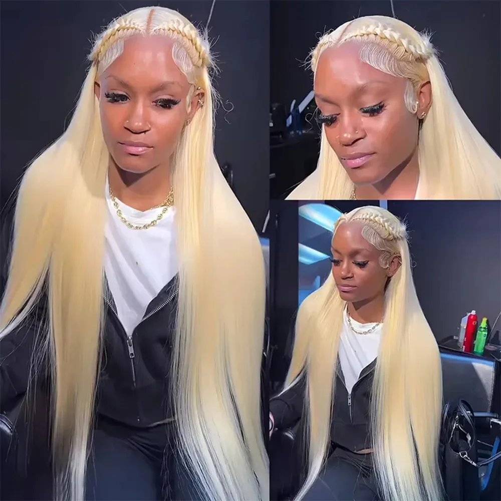 613 HD الدانتيل الباروكة الأمامية 13X6 الدانتيل الجبهة شعر مستعار أشقر 13X4 الدانتيل الجبهة العظام شعر مستعار مستقيم 100% قبل قطعها شعر الإنسان البرازيلي