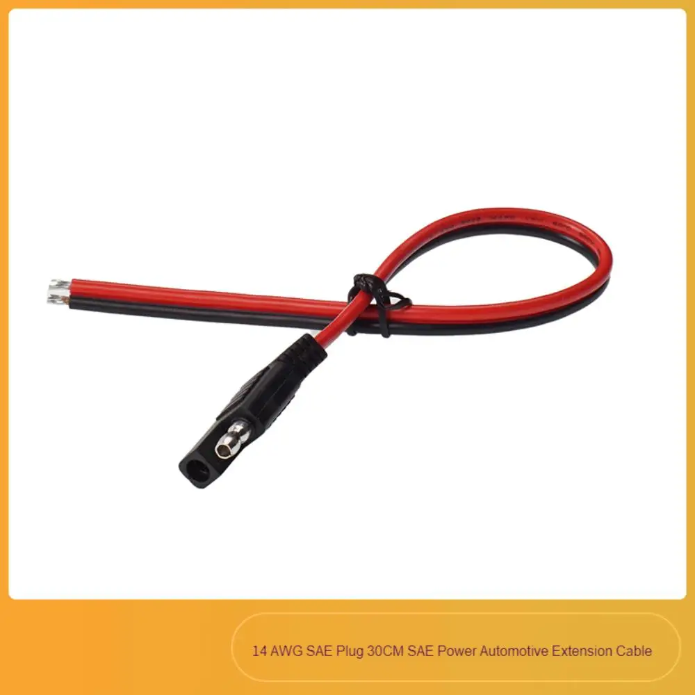 5szt/lot 14AWG SAE Wtyczka 30CM SAE Przedłużacz samochodowy Quick Disconnect Plug do samochodu Motocykl Panel słoneczny Bateria C